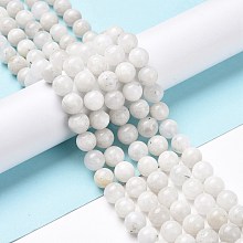 Natural Rainbow Moonstone Beads Strands G-I249-B04-02