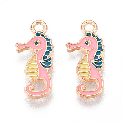 Marine Animals Alloy Enamel Pendants ENAM-T022-34C-1