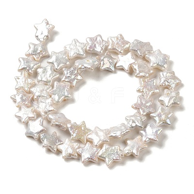 Natural Baroque Pearl Keshi Pearl Beads Strands PEAR-E016-011-1