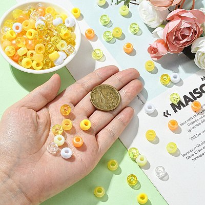 8 Styles Plastic Pearlized Beads KY-FS0001-21B-1