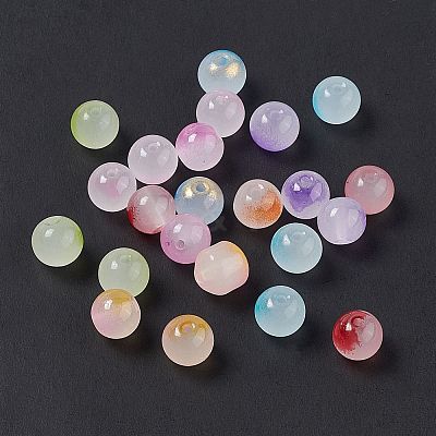 Glass Imitation Jade Beads GLAA-P029-03A-1
