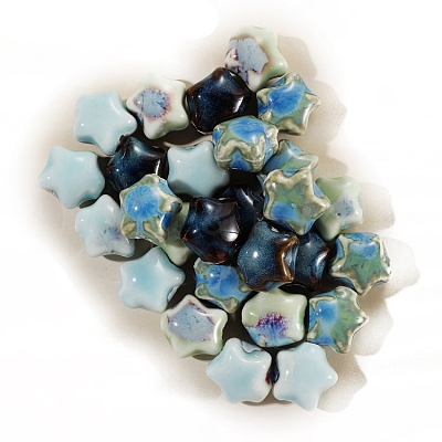 Glazed Porcelain Beads PW-WG45897-01-1