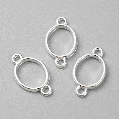 Zinc Alloy Open Back Bezel Connector Charms FIND-WH0139-69B-S-1
