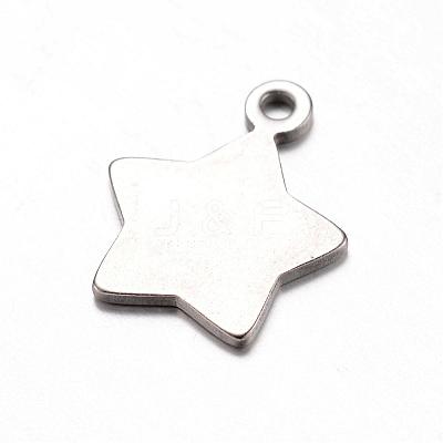 Tarnish Resistant 201 Stainless Steel Charms STAS-D429-45-1
