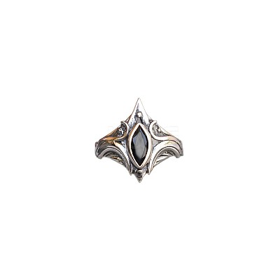 Brass Pave Cubic Zirconia Finger Rings FS-WGC2302-03-1