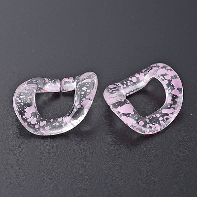 Transparent Acrylic Linking Rings OACR-N009-015A-B07-1