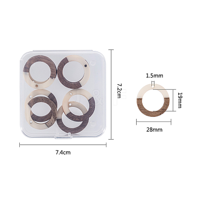 Resin & Wood Pendants RESI-OL0001-10C-1