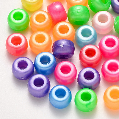 Plastic Pearlized Beads X-KY-R019-01-1