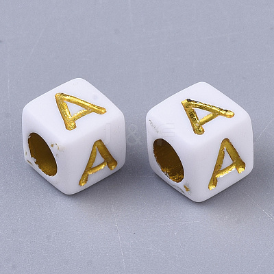 Plating Acrylic Beads SACR-S297-09A-1