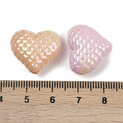 UV Plating Opaque Acrylic Beads MACR-L007-03D-1