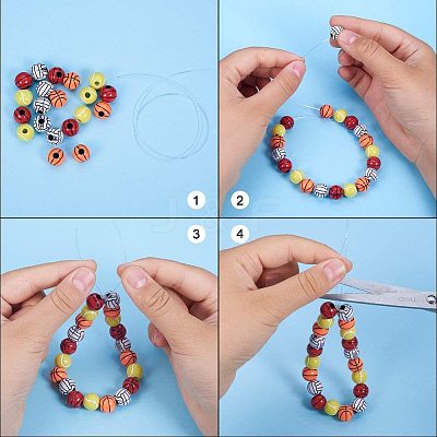 Craft Style Acrylic Beads MACR-PH0001-12-1
