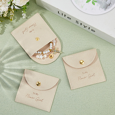 10Pcs Velvet Pouches with Snap Button ABAG-SP0001-42F-1