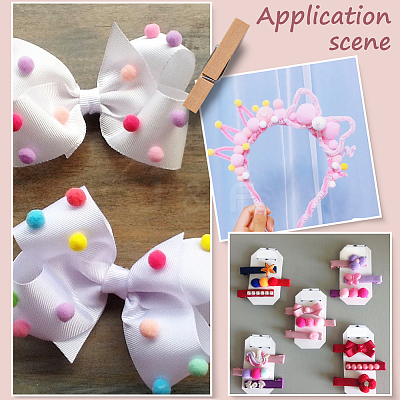 3 sets Polyester Ball Decoration DIY-SC0031-26D-1