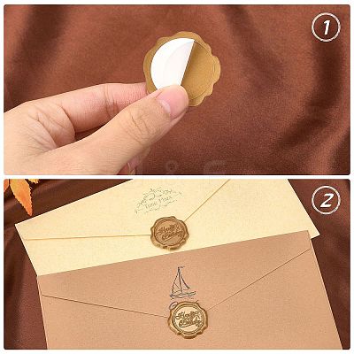60Pcs Adhesive Wax Seal Stickers DIY-CP0006-30-07-1