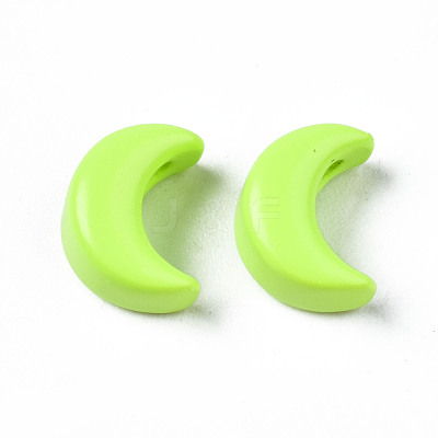 Spray Painted Brass Charms KK-Q252-005I-1