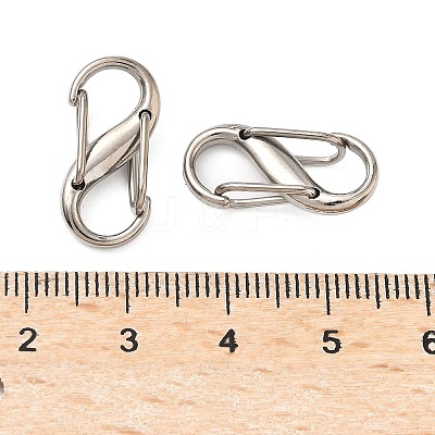 Alloy Double S Snap Hook Spring Keychain Clasps FIND-C084-01P-1