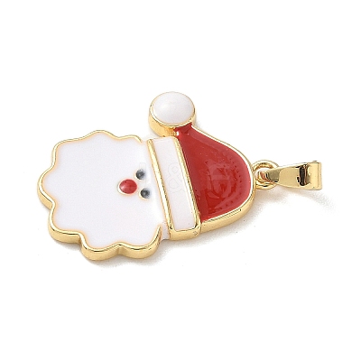 Christmas Brass Enamel Pendants LS-KK-K305-08D-G-1