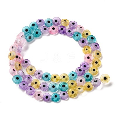 Handmade Evil Eye Lampwork Beads Strands LAMP-G164-10A-1