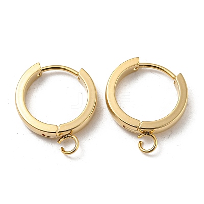 201 Stainless Steel Huggie Hoop Earrings Findings STAS-A167-01N-G-1