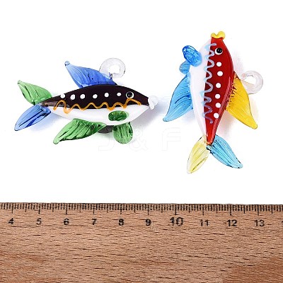 Handmade Lampwork Pendants LA-N048-04-1