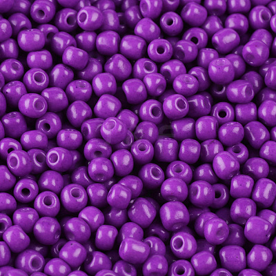 Baking Paint Glass Seed Beads SEED-S003-K13-1