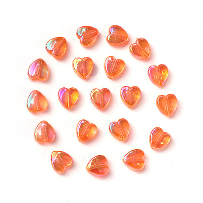 100Pcs Eco-Friendly Transparent Acrylic Beads TACR-YW0001-07C-1