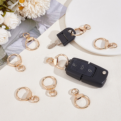 20Pcs Alloy Swivel Key Chain Spring Gate Clasp FIND-AN0001-54-1