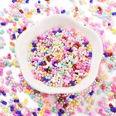 Baking Paint Glass Seed Beads SEED-A033-04N-1
