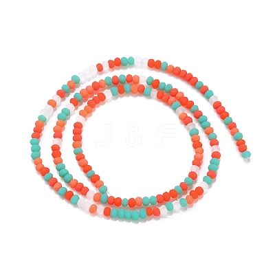 Faceted Glass Beads Strands GLAA-F106-B-F04-1