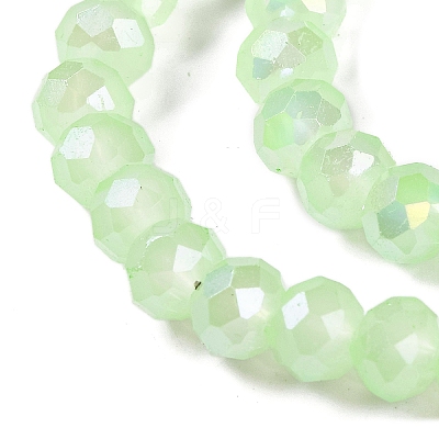 Baking Electroplate Glass Beads Strands DGLA-A039-J10mm-B10-1