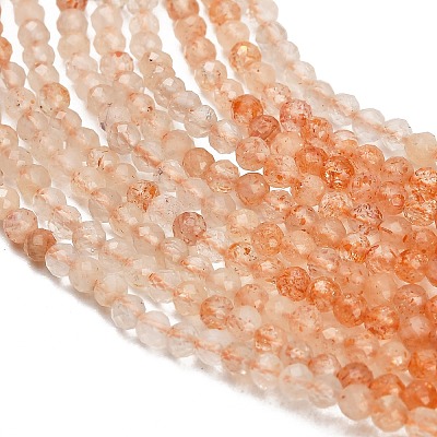 Gradient Color Natural Sunstone Beads Strands GG-CBA1668-A01-2mm-1
