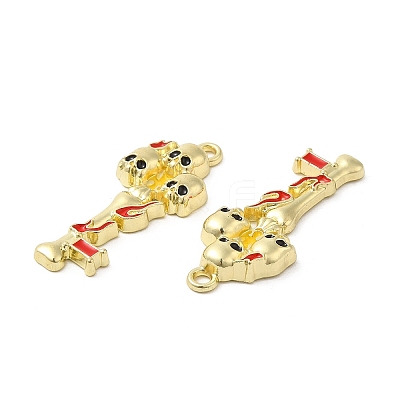 Alloy Enamel Pendant PALLOY-H128-05G-1
