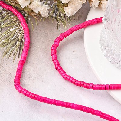 Synthetic Turquoise Beads Strands TURQ-G110-4x2mm-04-1