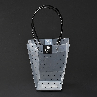 Transparent PVC Gift Bag with Handle ABAG-A004-01B-1
