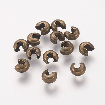 Iron Crimp Beads Covers X-IFIN-H028-NFAB-NF-1