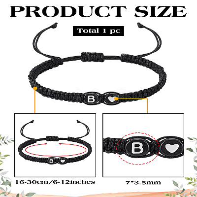 1Pc Adjustable Nylon Cord Braided Bracelets for Women Men BJEW-LP0001-31A-B-1