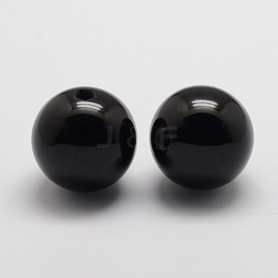 Natural Dyed & Heated Black Onyx Beads G-N0240-02-1