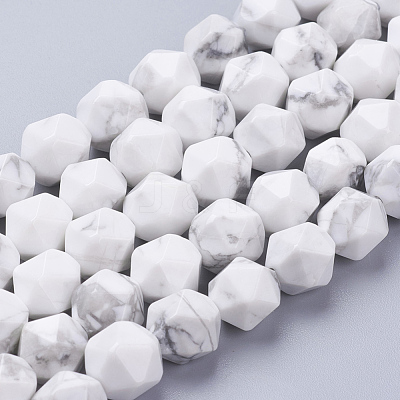 Natural Howlite Beads Strands G-J376-40-10mm-1