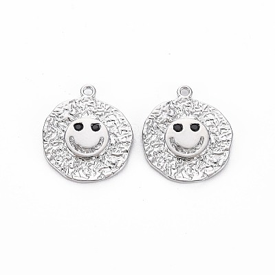 Brass Micro Pave Black Cubic Zirconia Pendants KK-S356-683B-1