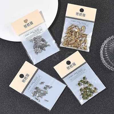 SHEGRACE Brass Pave Clear Cubic Zirconia Flat Round Connector Charms XGRQ3D158-499P-1