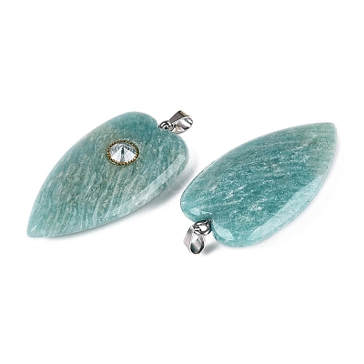Natural Amazonite Pendants G-Q601-47E-1