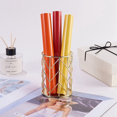 3 Rolls Red & Gold & Orange Red Heat Transfer Vinyl Roll DIY-SZ0003-61-1