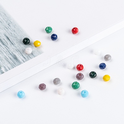 Opaque Solid Color Glass Beads EGLA-X0006-01D-6mm-1