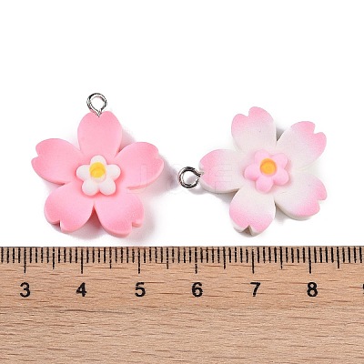 Opaque Resin Pendants RESI-H162-07P-01-1