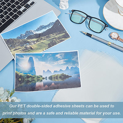 A5 Transparent PET Double Sided Adhesive Stickers AJEW-WH0513-22-1