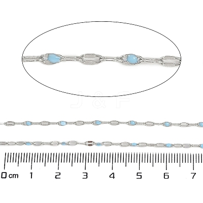 Brass Dapped Chains AJEW-Q153-02P-08-1