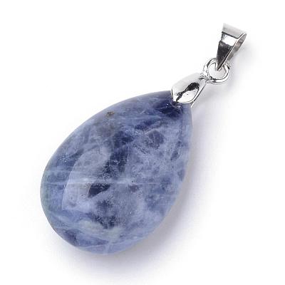 Natural Sodalite Pendants G-S243-16-1