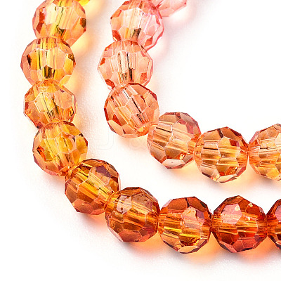 Transparent Glass Beads Strands X-GLAA-E036-07K-1