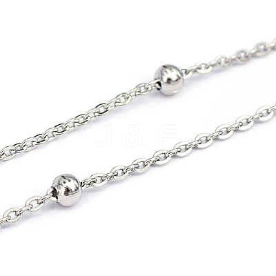 Tarnish Resistant 304 Stainless Steel Cable Chains CHS-O005-12A-1