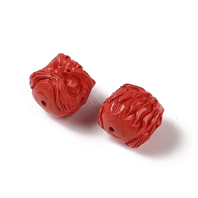 Synthetic Coral Carved Beads CORA-C001-03-1
